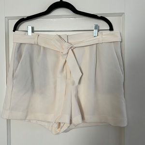 Loft cream trouser shorts